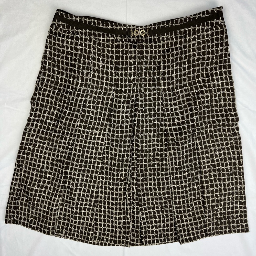 Vintage Ann Taylor Silk Pleated Skirt - 8
